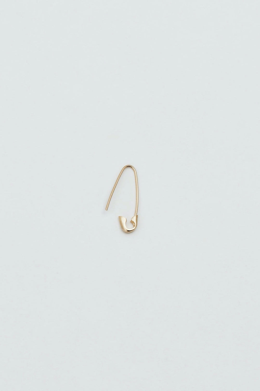 14k Mini Safety Pin Earring