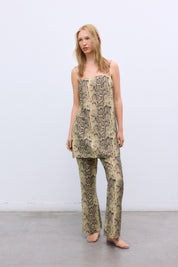 Snakeskin Nettle Mini Dress