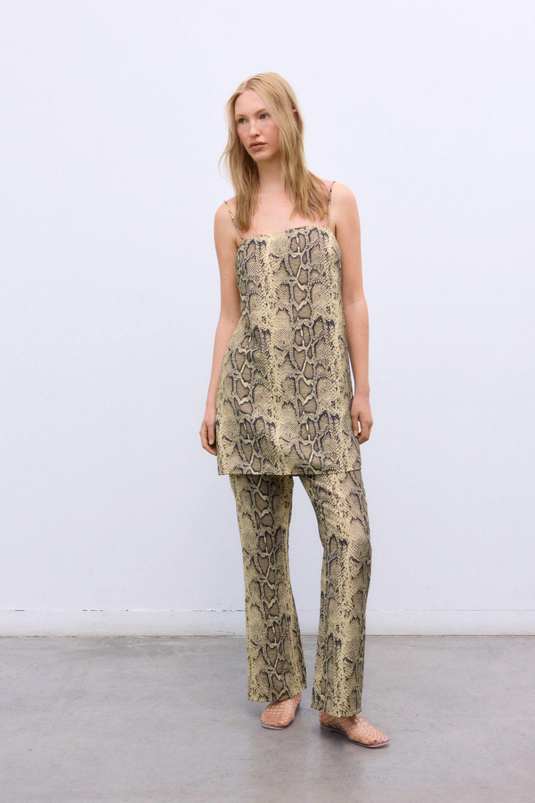 Snakeskin Nettle Mini Dress