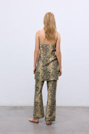 Snakeskin Nettle Mini Dress