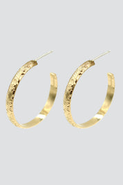 Gold Large Vine Hoops