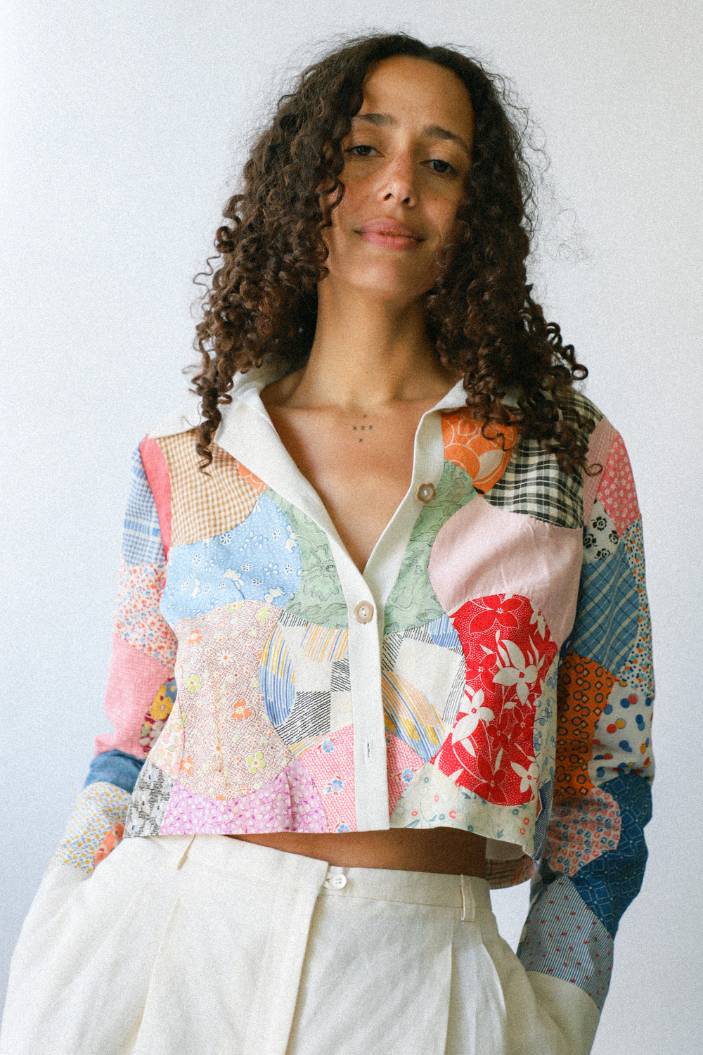 X PRISM One Of A Kind Quilted Crop Shirt