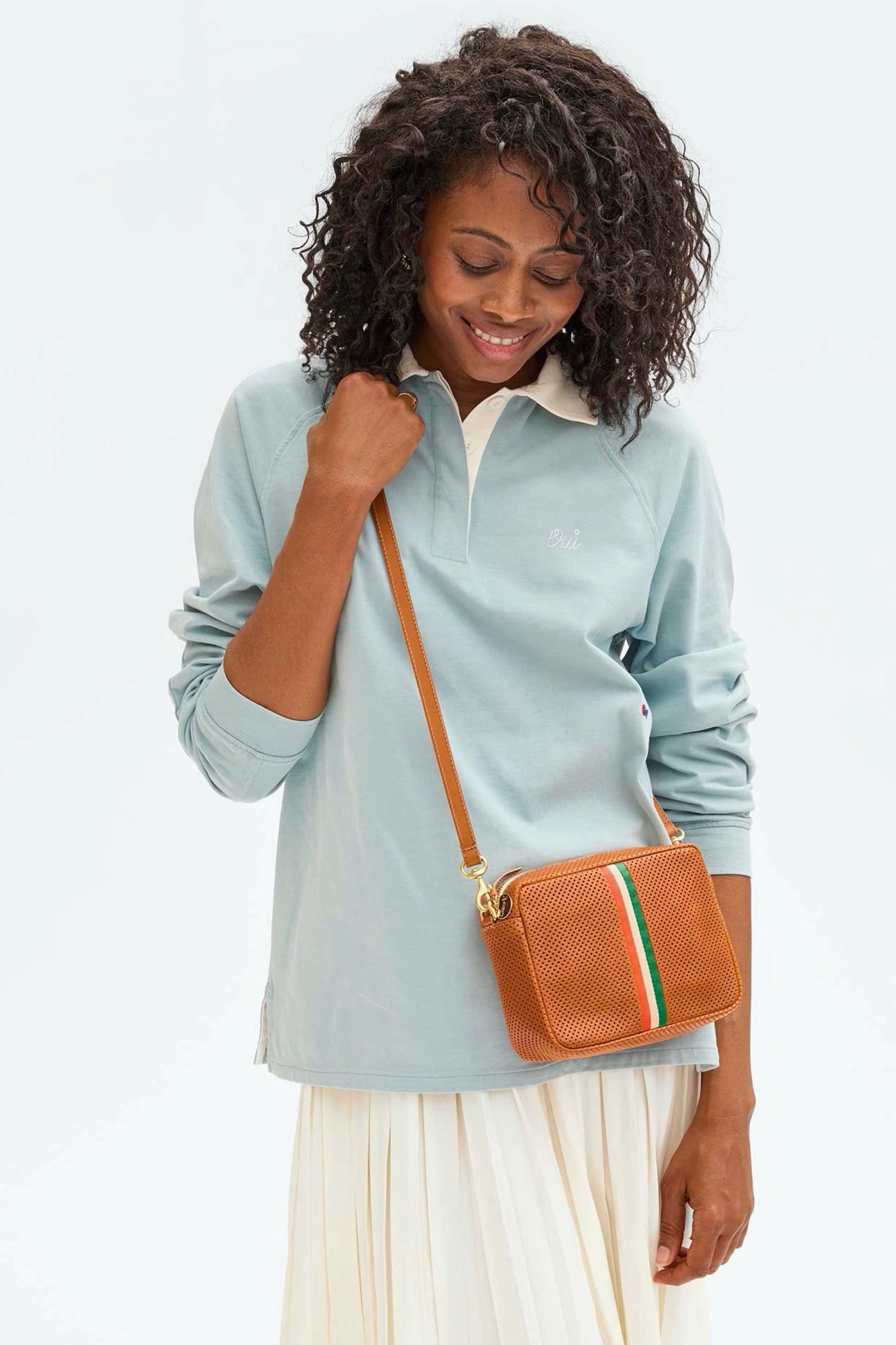 Poppy & Emerald Inlay Midi Sac – Prism Boutique