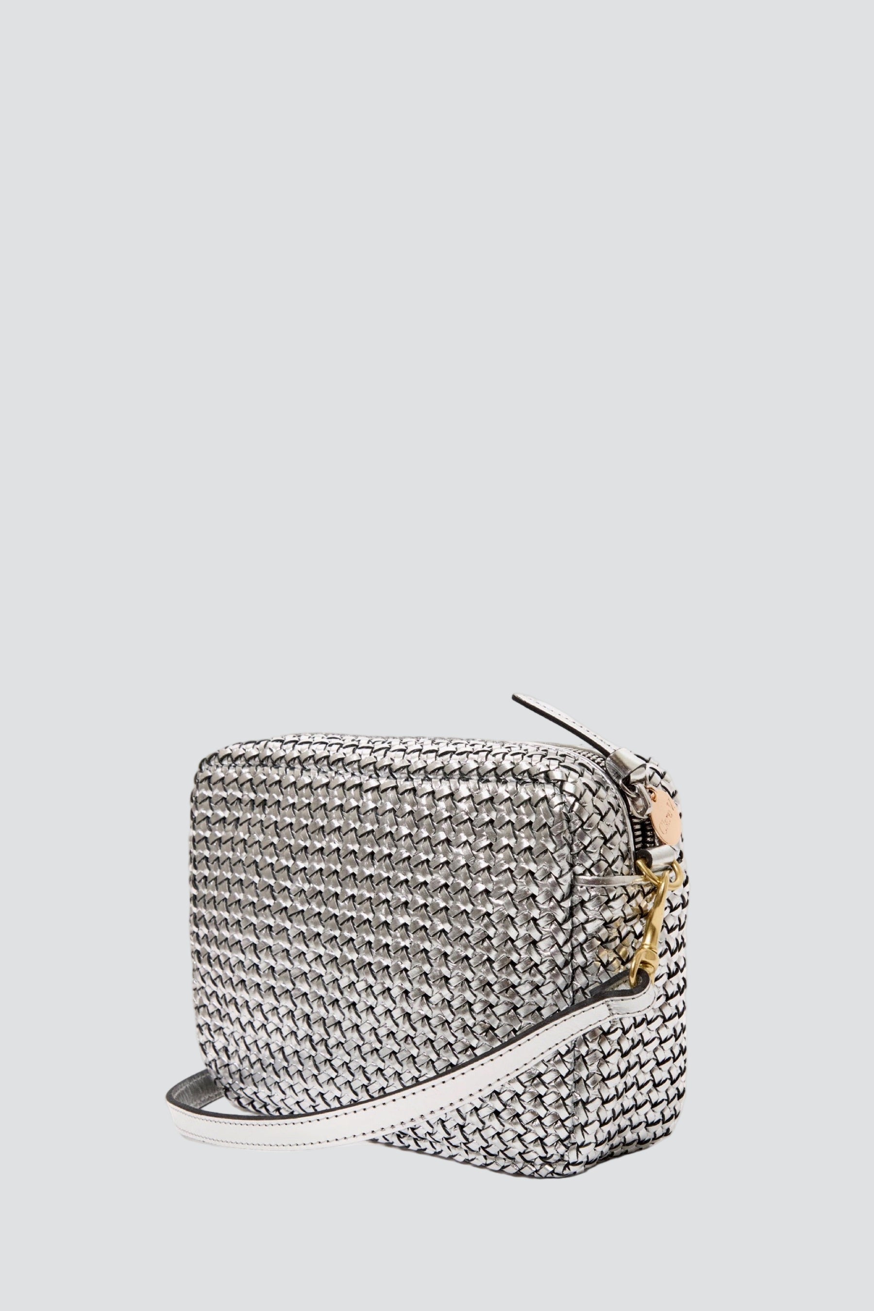 Silver Woven Etoile Midi Sac