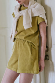 Ochre Flared Basketball Shorts