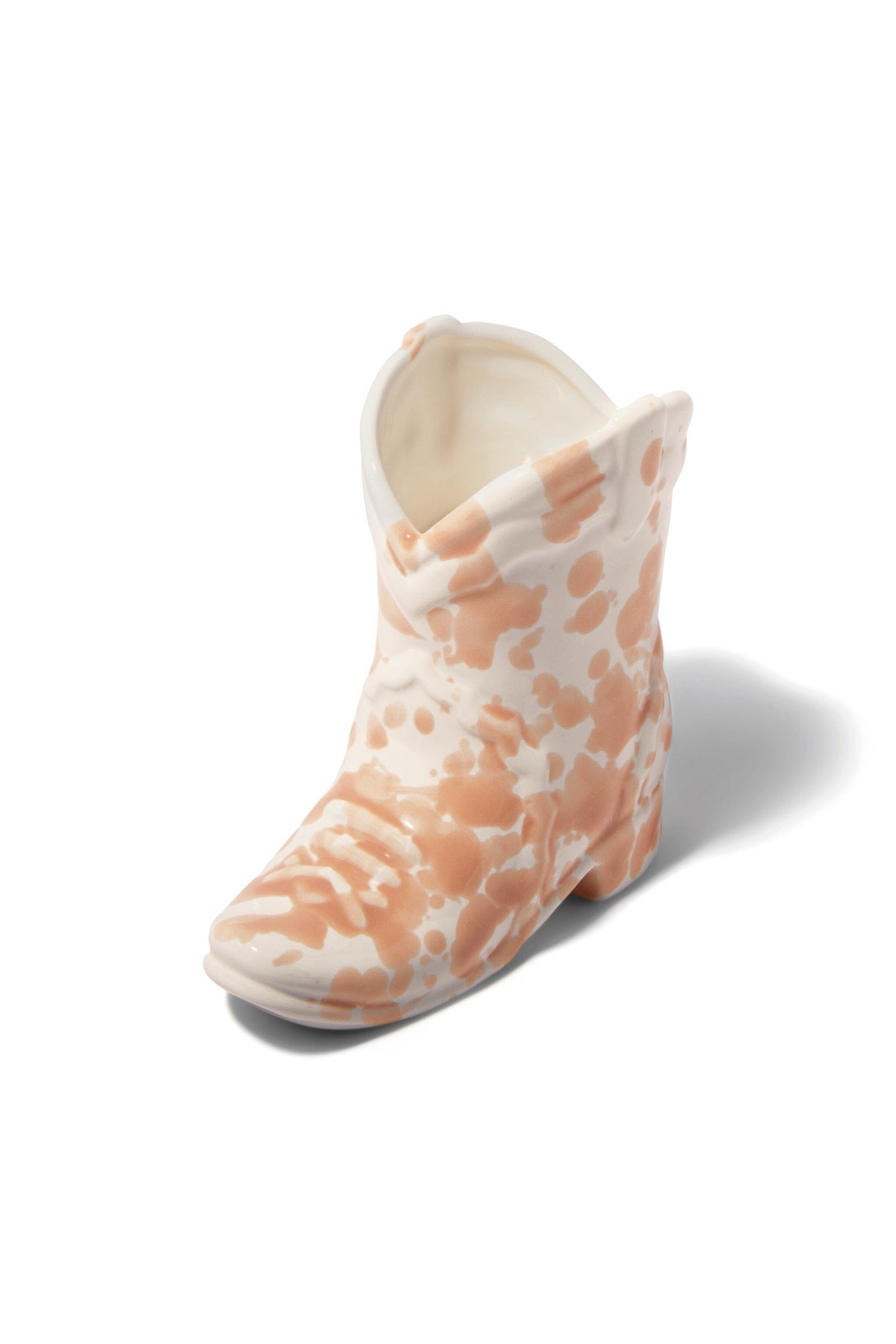 Cactus Flower Cowboy Boot Candle