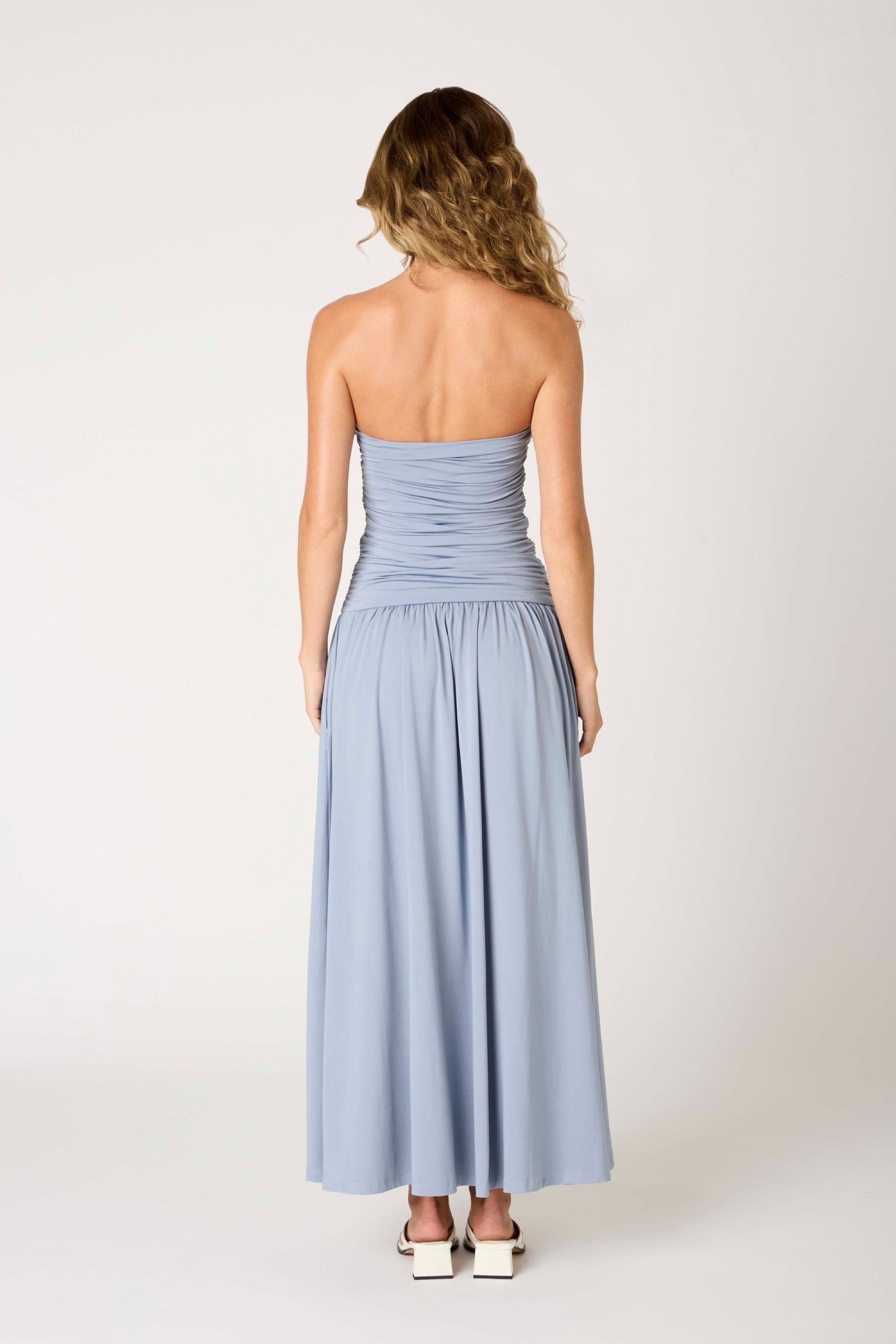 Slate Blue Santal Dress Prism Boutique Slate Blue Santal Dress Prism Boutique