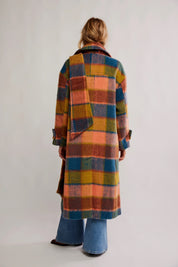 Coral Dalton Wool Coat