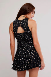 Night Raven Printed Mini Dress