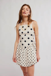 Polka Dot Misty Mini Dresss