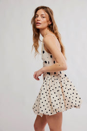 Polka Dot Misty Mini Dresss