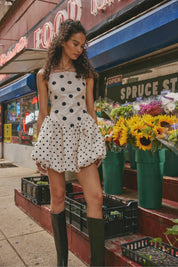 Polka Dot Misty Mini Dresss