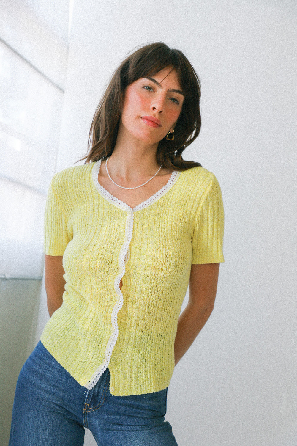 Knit Yellow Top