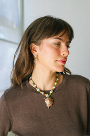 Sea Moss Shell Necklace