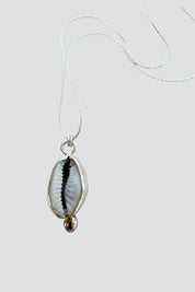 Silver Cowrie Necklace