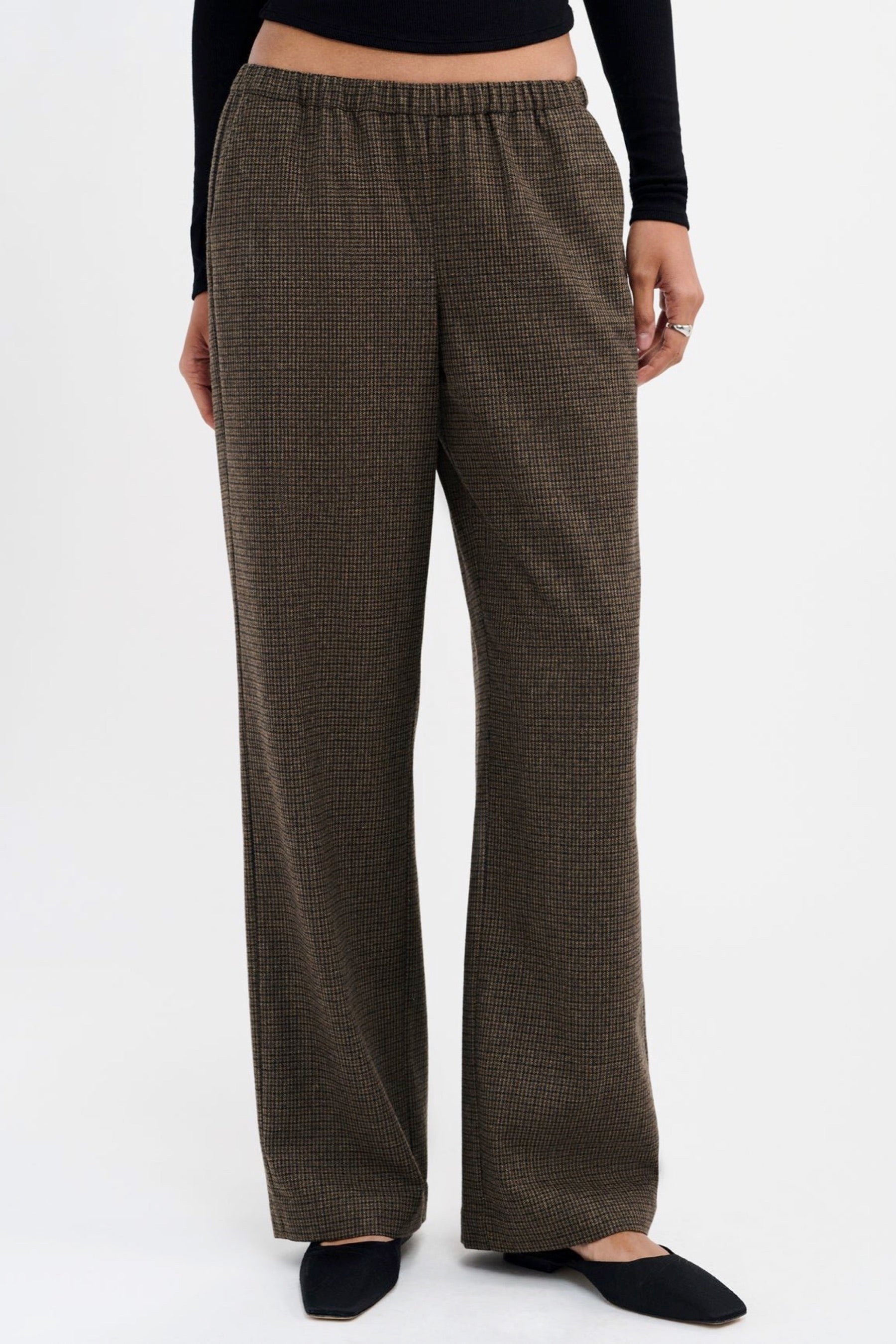 Micro Check Off Duty Pant