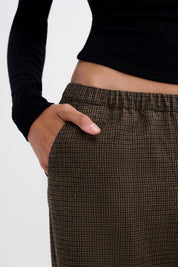 Micro Check Off Duty Pant