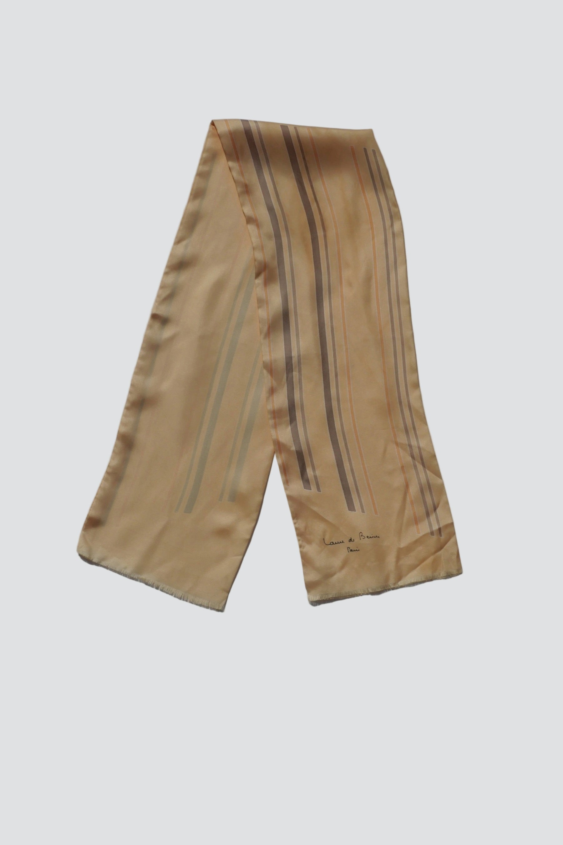 Yellow Stripe Long Scarf