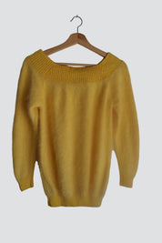 Yellow Angora Sweater
