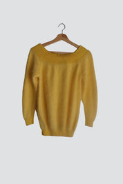 Yellow Angora Sweater