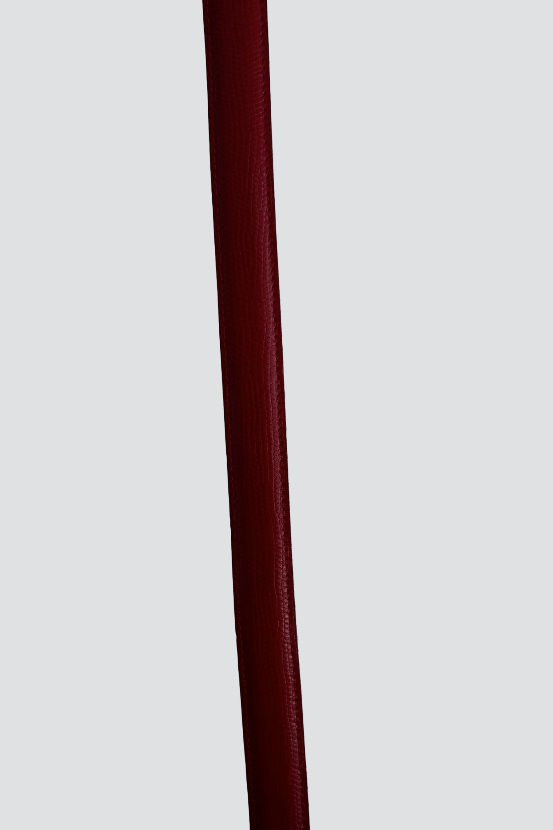 Red + Silver Buckle Belt