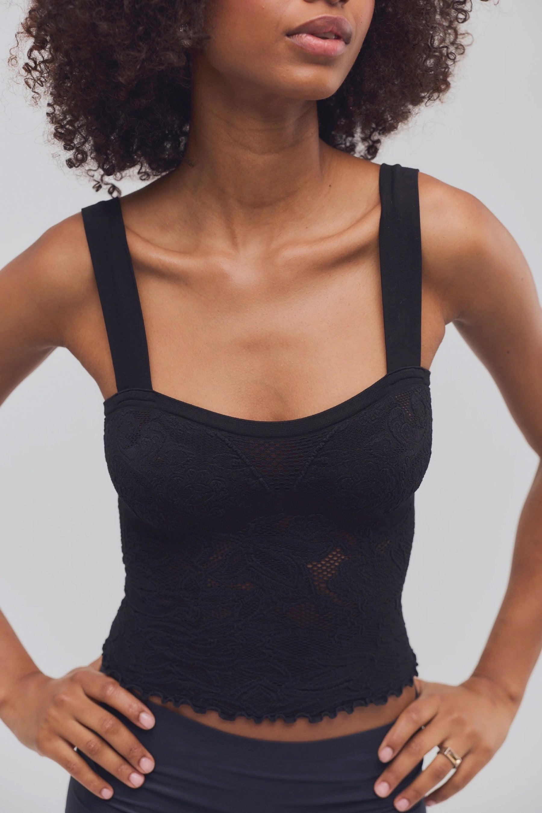 Black Heirloom Cami
