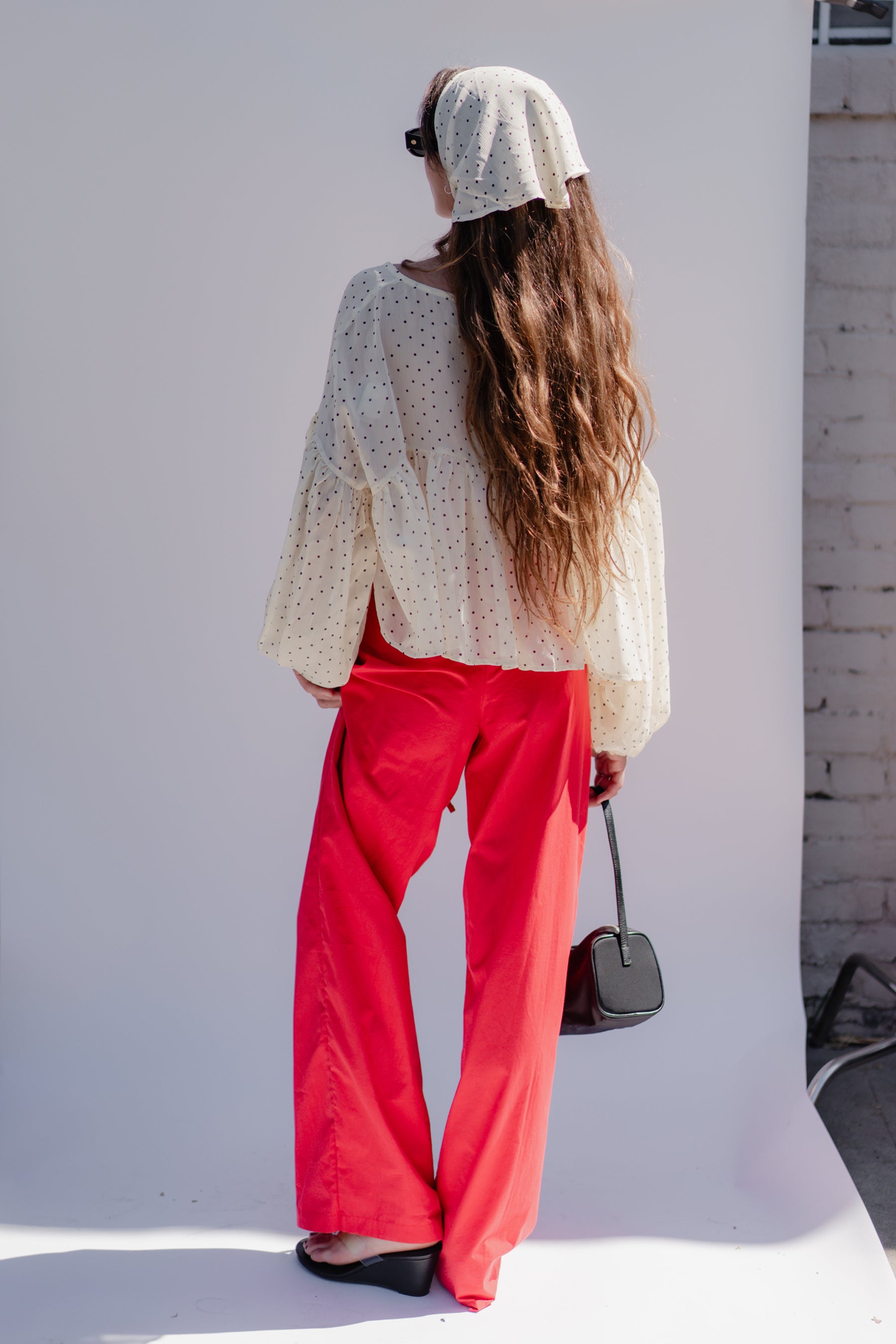 Polka Dot Camano Top