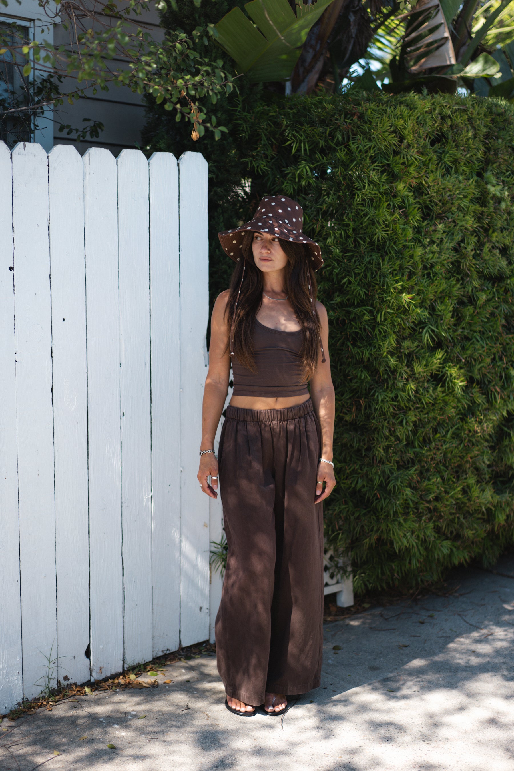 Coffee Bean Twill Disco Pant
