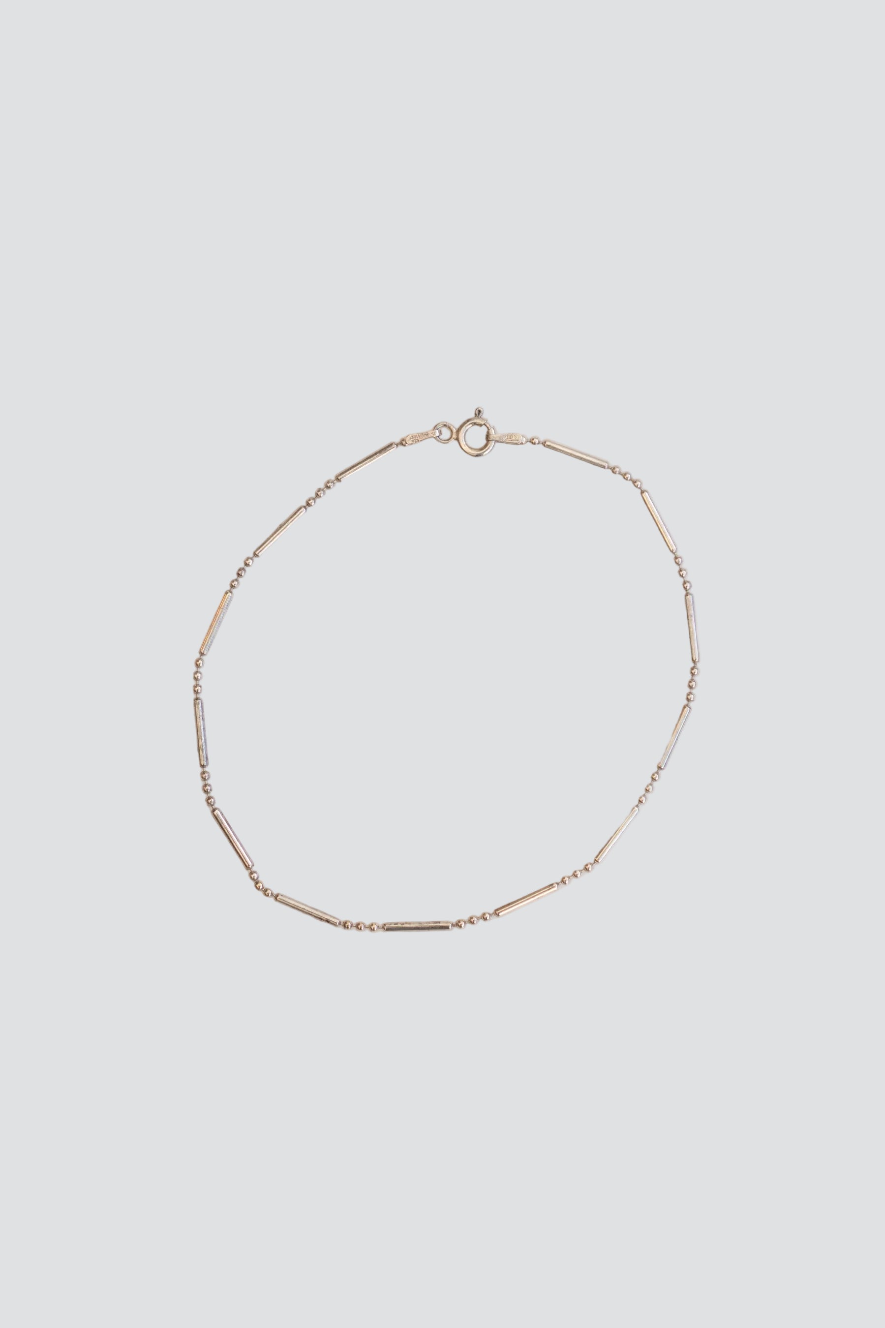 Silver Ball Anklet