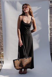 Black Charisma Midi Dress