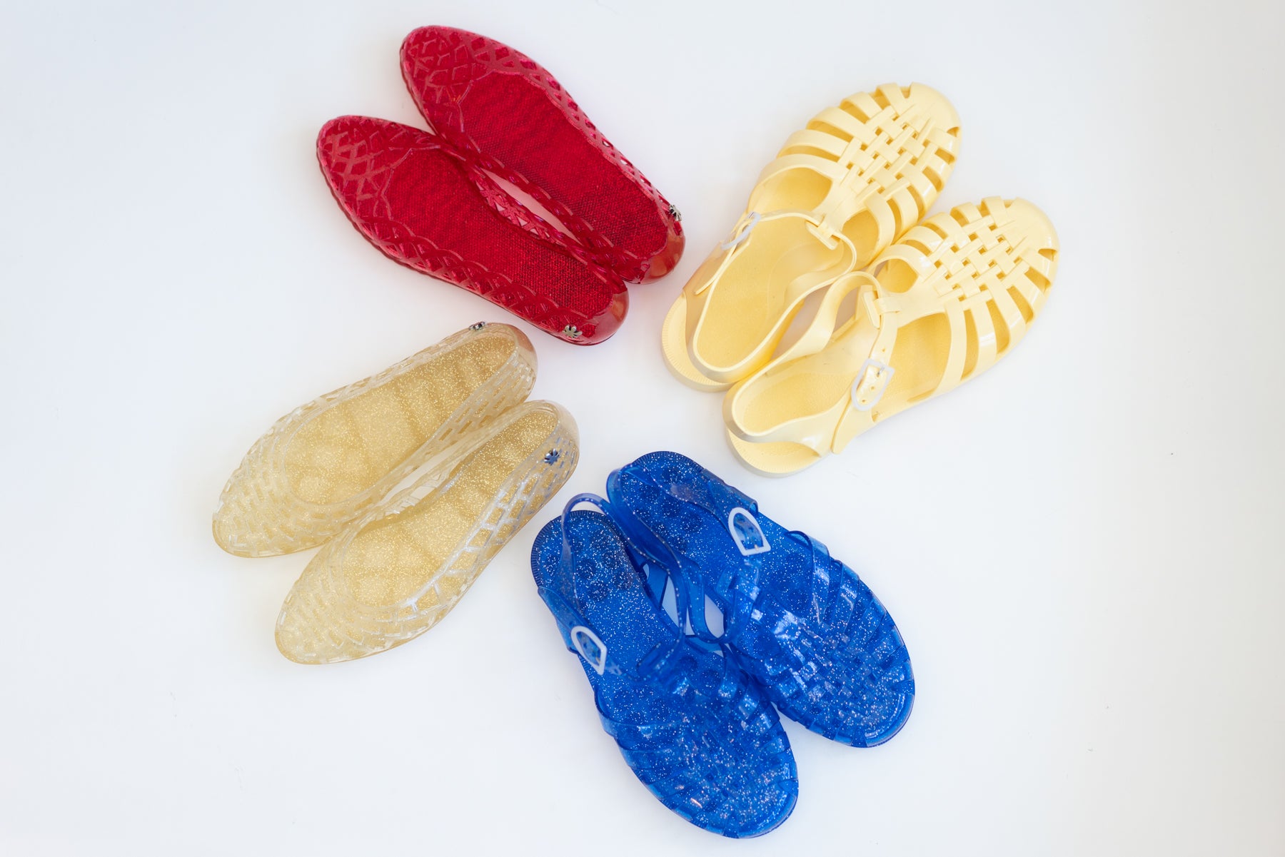 Gold Glitter Javana Flat