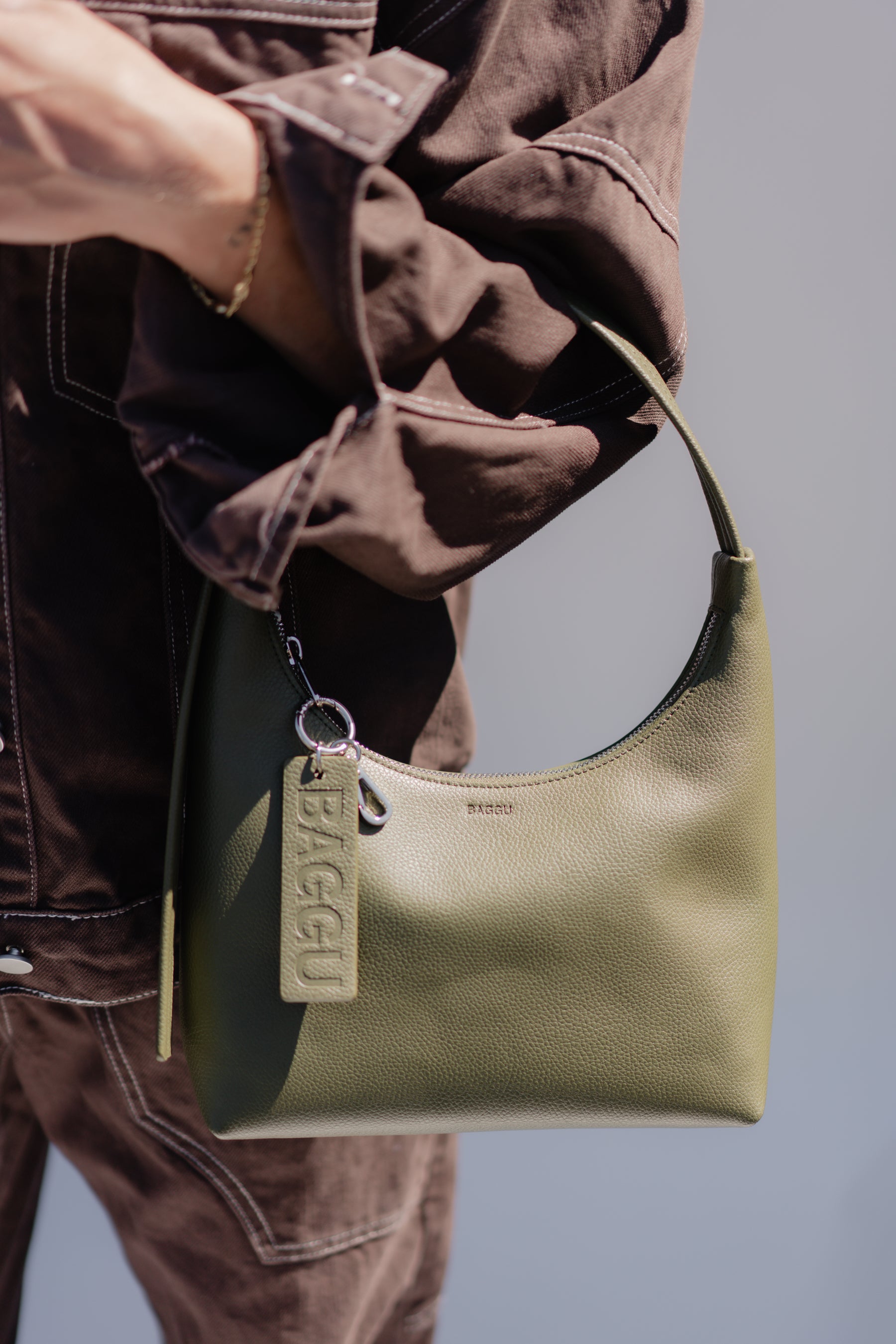 Loden Leather Mini Shoulder Bag