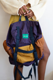 Violet Colorblock Backpack