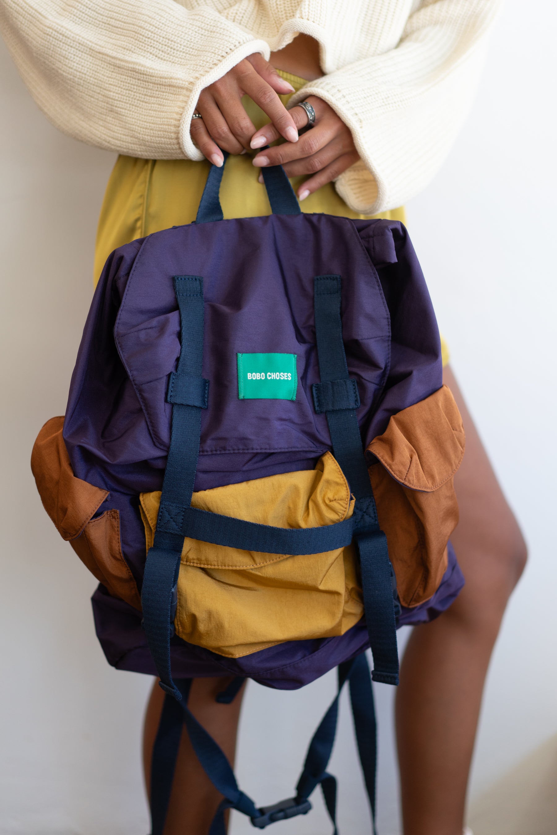 Violet Colorblock Backpack