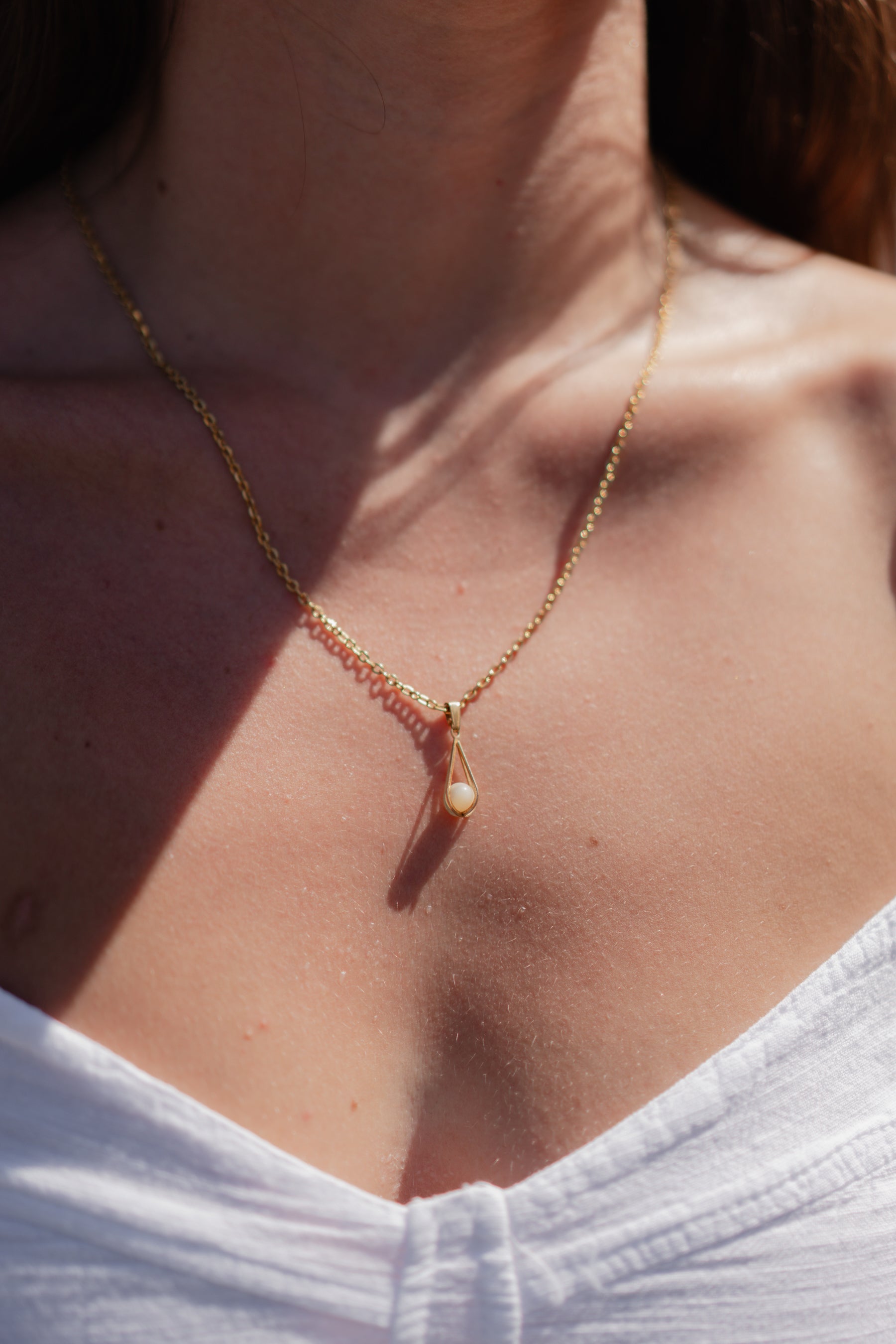 1960s Gold Cage Necklace