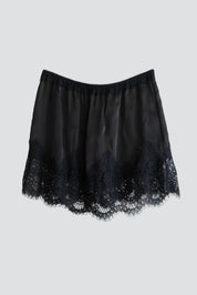 Black Meet In The Middle Slip Skirt