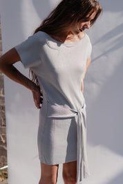 Lurex Silver Derana Dress