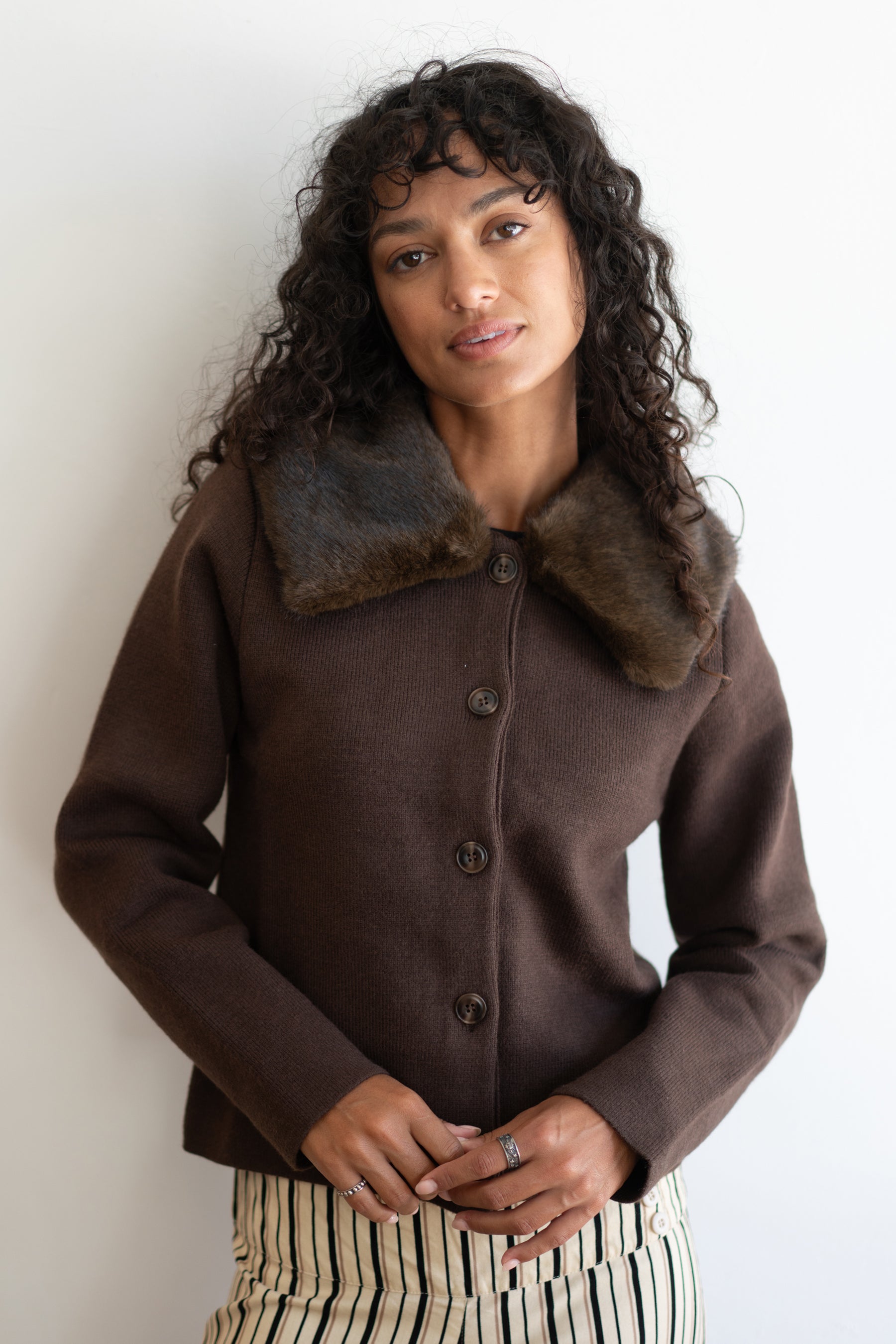 Brown Claudia Cardigan