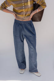 Blue Denim Gardeners Pants