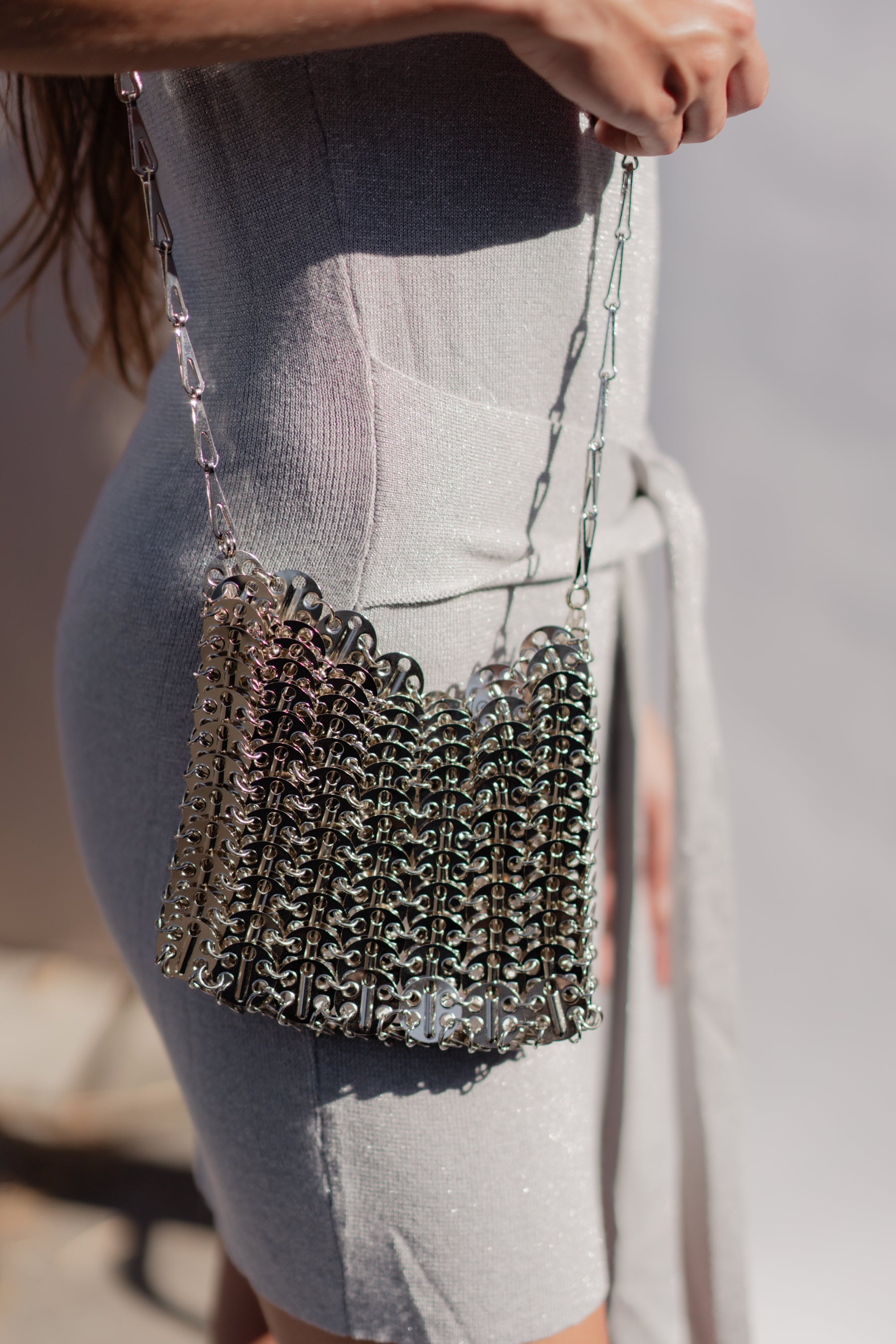 Silver Chain Gwen Bag