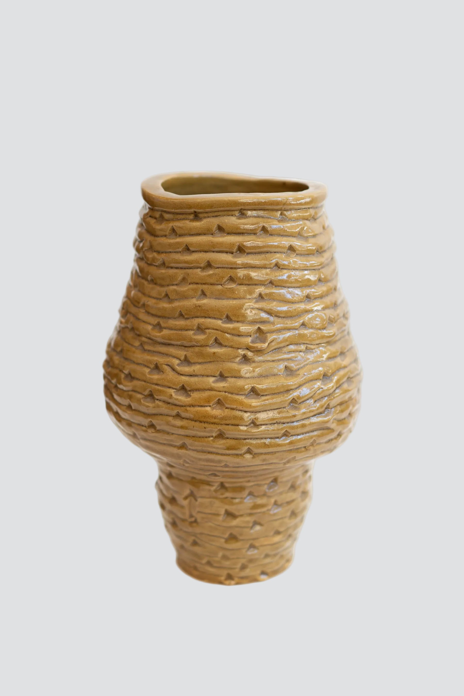1962 Honey Ceramic Vase