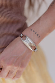 Silver Oval Bracelet