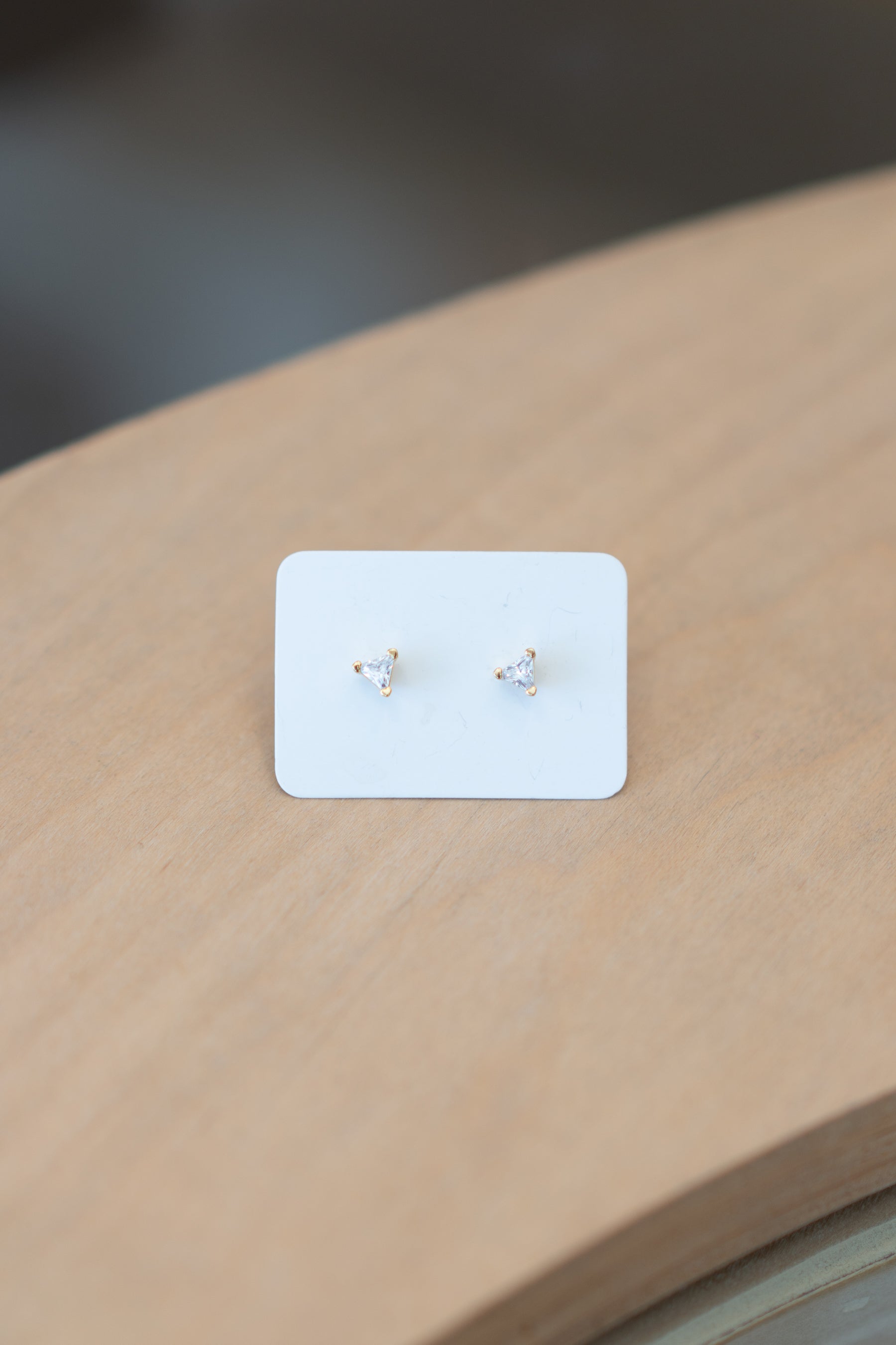 Gold Triangle Studs