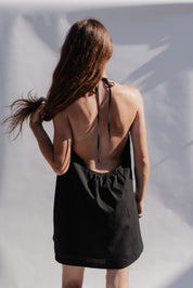 Black Lala Halter Dress
