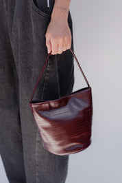Merlot Eel Vancouver Bucket Bag