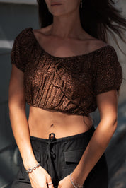 Cheetah Paulina Chiffon Top
