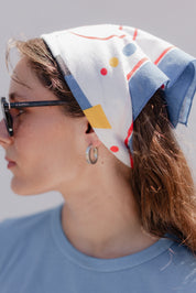 Silver Box Hoops