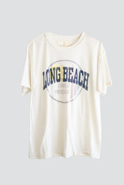 White LB Varsity Tee