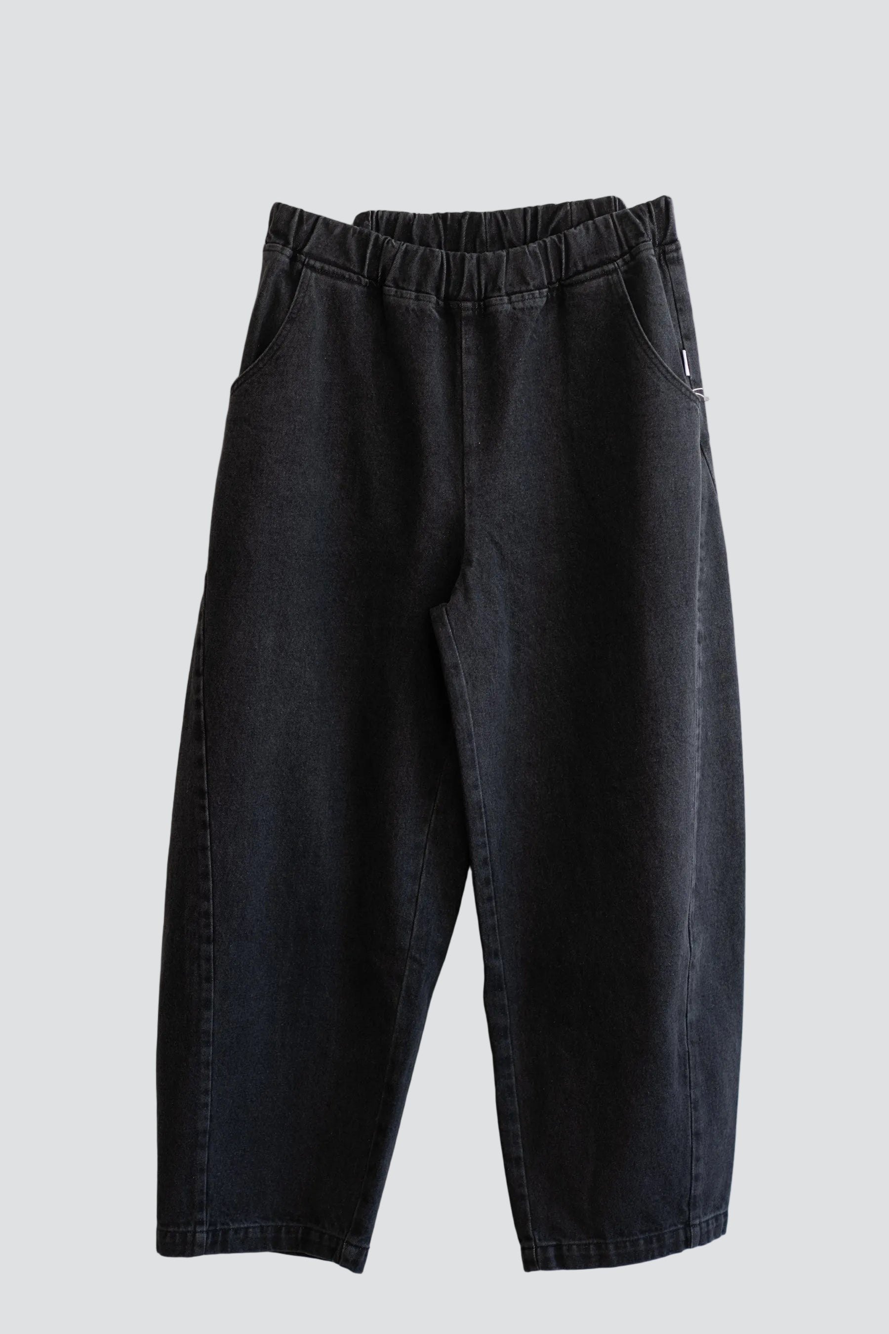 Black Denim Arc Pant