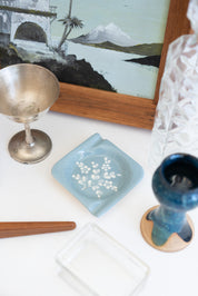 Blue Ceramic Ashtray